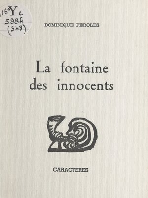 cover image of La fontaine des innocents